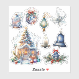 Weihnachten_2 - Vinyl-Sticker nach Maß geschnitten Aufkleber