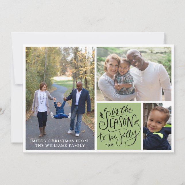 Weihnachten 3 Foto Collage Dies ist die Jahreszeit (Vorderseite)