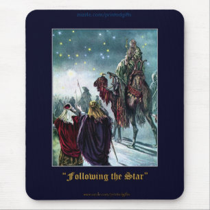 Weihnachten 3 Weiße Männer Krippe Szene Mousepad
