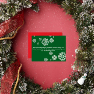 Weihnachten 4,25" x 5,6" Foil Holiday Post Car Folien Feiertagspostkarte
