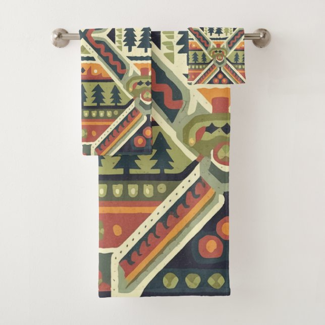 Weihnachten 4 badhandtuch set (Insitu)