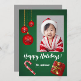 Weihnachten 4 Kind, Happy Holidays! Weihnachtskart Einladung