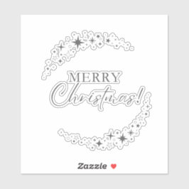 Weihnachten 5 aufkleber