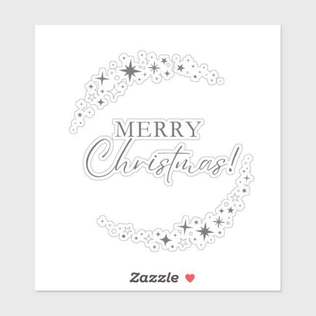 Weihnachten 5 aufkleber (Blatt)