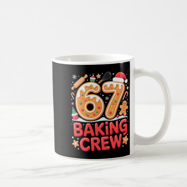 Weihnachten 67 Backcrew Lustiges Meme Lebkuchen Kaffeetasse (Rechts)