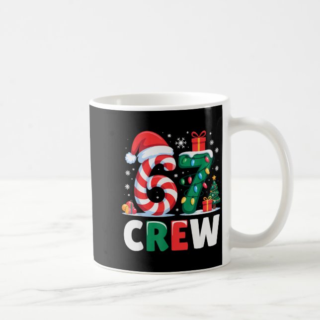 Weihnachten 67 Crew Brainrot Lustige Candy Cane Li Kaffeetasse (Rechts)