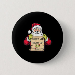 Weihnachten 67 Lustiger Santa 67 Sechs Sieben 6 7  Button