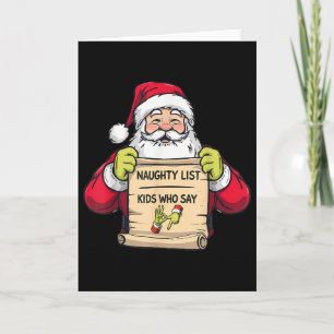 Weihnachten 67 Lustiger Santa 67 Sechs Sieben 6 7 Karte