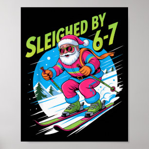 Weihnachten 67 Lustiger Xmas Six Seven hässlicher Poster