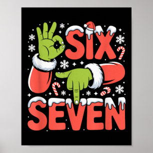 Weihnachten 67 Lustiges Meme Xmas Six Seven Santa Poster