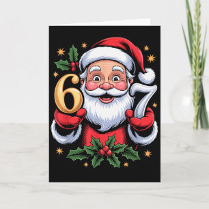 Weihnachten 67 Lustiges Xmas Sechs Sieben hässlich Karte