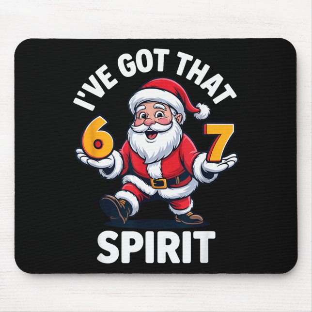 Weihnachten 67 Lustiges Xmas Sechs Sieben Hässlich Mousepad (Vorne)