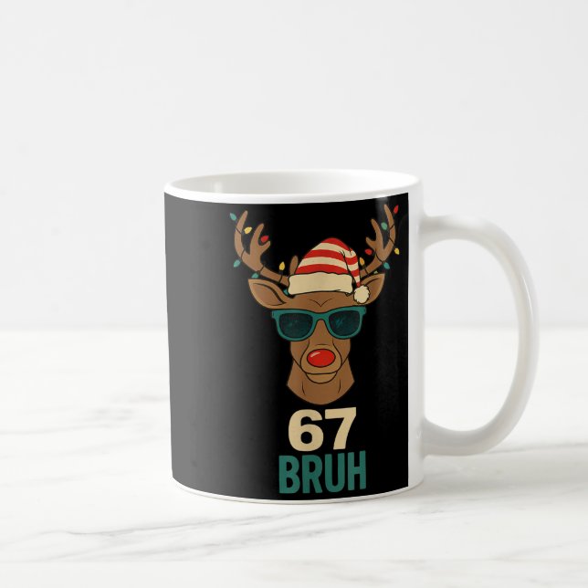 Weihnachten 67 Meme Design Lustig Sechs Sieben Hän Kaffeetasse (Rechts)