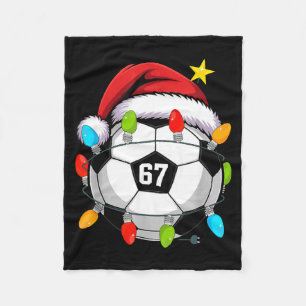 Weihnachten 67 Meme Fußball Santa Hut Lustig Xmas Fleecedecke