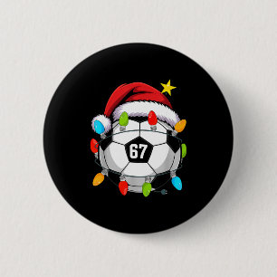 Weihnachten 67 Meme Fußball Santa Hut Lustiges Xma Button