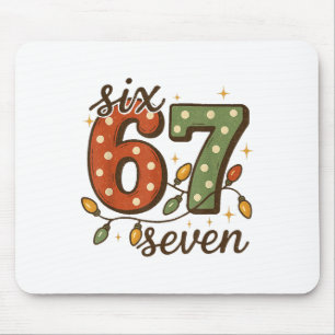 Weihnachten 67 Meme Six Seven 6-7 Lustiger Interne Mousepad