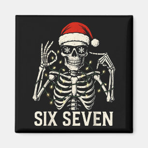 Weihnachten 67 Meme Skelett Mit Weihnachtsmannhut Magnet