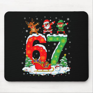 Weihnachten 67 Six Seven Meme Gen Alpha Rentier Sa Mousepad
