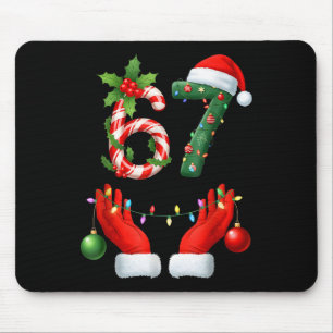 Weihnachten 67 Six Seven Meme Pyjama Feiertag Gen  Mousepad