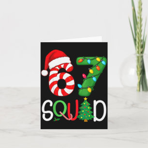 Weihnachten 67 Squad Lustiger Candy Cane und Licht Karte