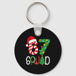 Weihnachten 67 Squad Lustiger Candy Cane und Licht Schlüsselanhänger