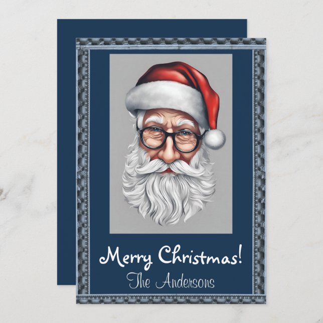 Weihnachten 7 Frohe Weihnachten! Weihnachtskarte Einladung (Vorne/Hinten)