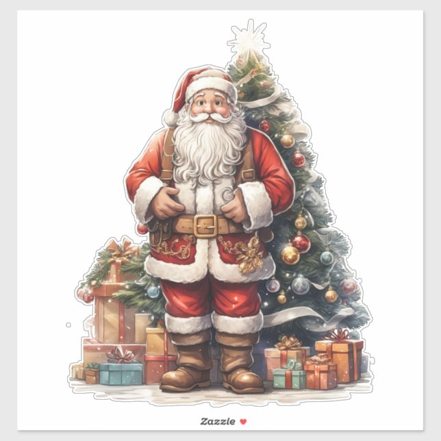 Weihnachten_7 - Vinyl-Sticker nach Maß geschnitten Aufkleber (Blatt)