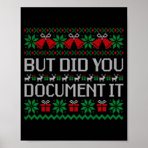 Weihnachten, aber du hast es hässlich gemacht Büro Poster