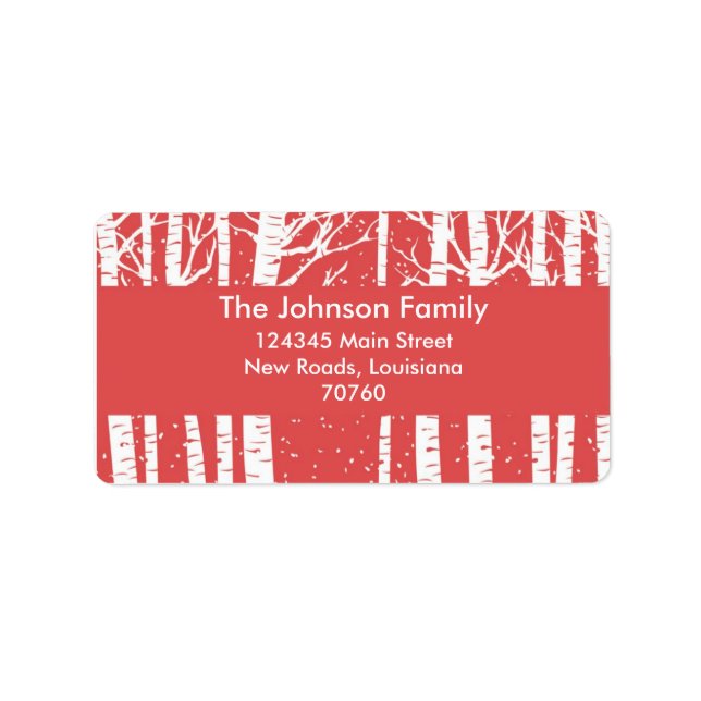 Weihnachten Adressaufkleber (Vorne)