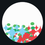 Weihnachten - Adressenkennzeichnung Runder Aufkleber<br><div class="desc">Kool-Aufkleber</div>