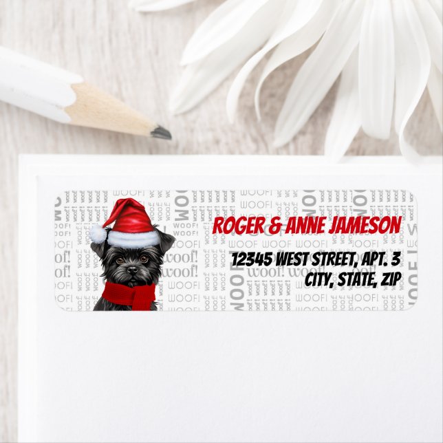 Weihnachten Affenpinscher Hund Lover Urlaubsadress (Insitu)