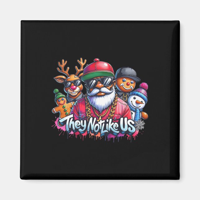 Weihnachten Afrikanischer Weihnachtsmann Sie mögen Magnet (Vorne)