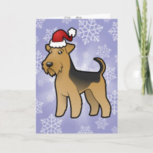 Weihnachten Airedale Terrier/Waliser Terrier