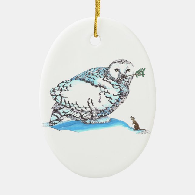 Weihnachten Alaska Wildlife Oval Ornament (Vorne)