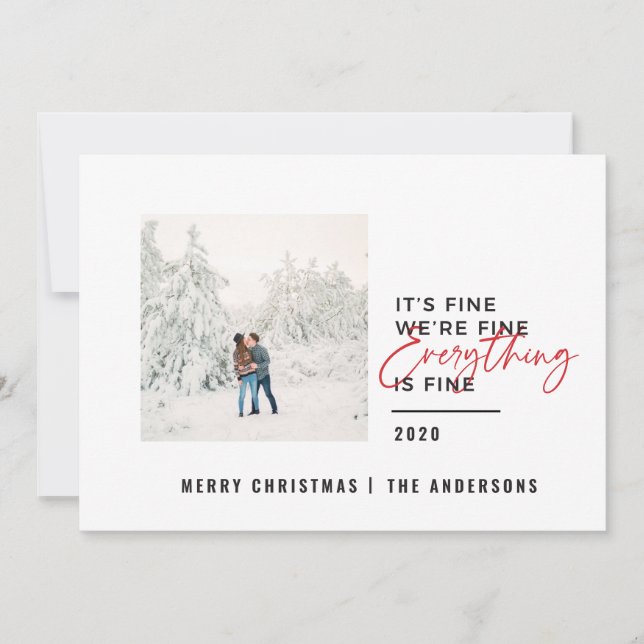 Weihnachten alles ist ein schönes typografisches F (Vorderseite)