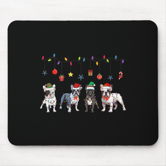 Weihnachten als Bulldogin5 Mousepad (Vorne)