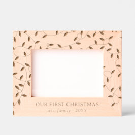 Weihnachten als Familie Geätzte Rahmen