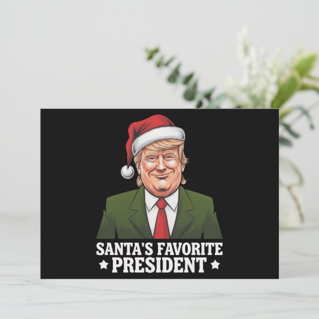 Weihnachten als Favorit des Präsidenten Funny Trum (Stehend Vorderseite)