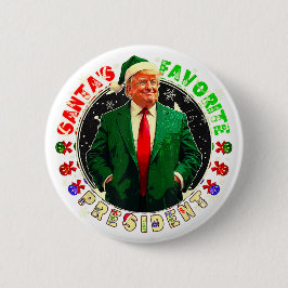 Weihnachten als Favorit des Präsidenten Funny Trum Button