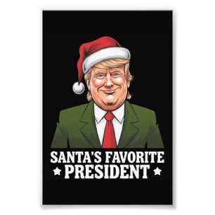 Weihnachten als Favorit des Präsidenten Funny Trum Fotodruck