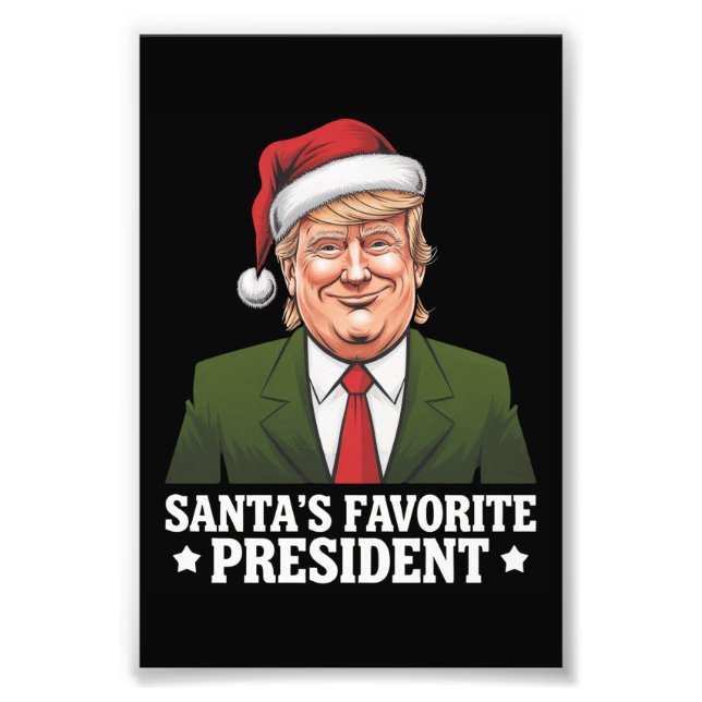 Weihnachten als Favorit des Präsidenten Funny Trum Fotodruck (Vorne)