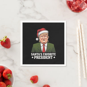 Weihnachten als Favorit des Präsidenten Funny Trum Serviette