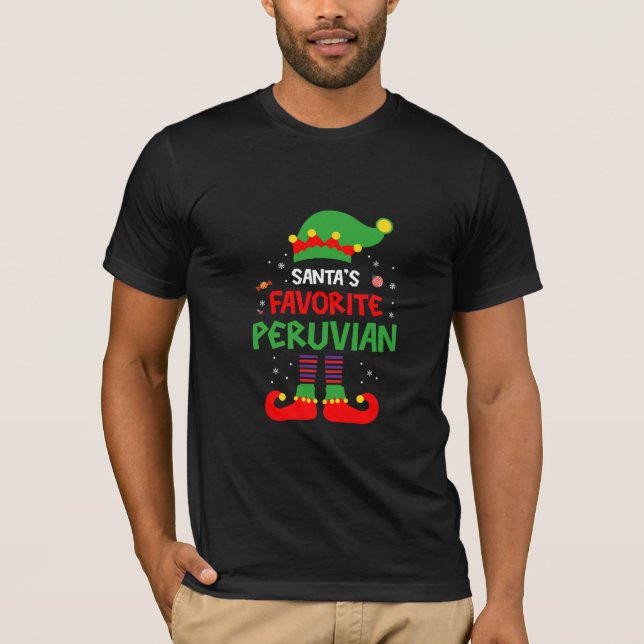 Weihnachten als Favorit in Peru T-Shirt (Vorderseite)