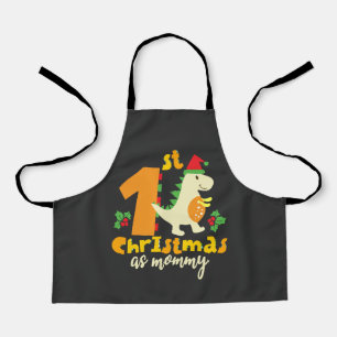 Weihnachten als Mommy Xmas Niedlich Dinosaurier Schürze
