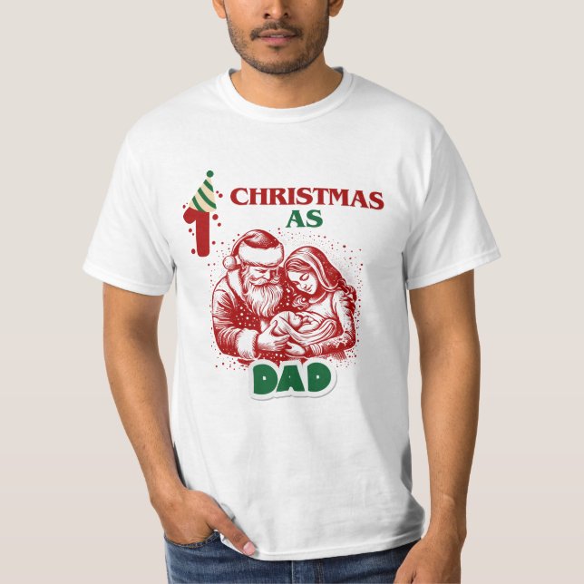 Weihnachten als Vater T-Shirt (Vorderseite)