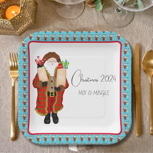 Weihnachten als Weihnachtsgeschenk Pappteller (Von Creator hochgeladen)