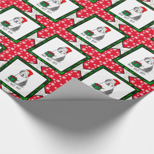 Weihnachten - Alte englische Schafhunde (Grau 1) N Geschenkpapier