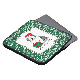 Weihnachten - Alte englische Schafhunde (Grau 1) N Laptopschutzhülle