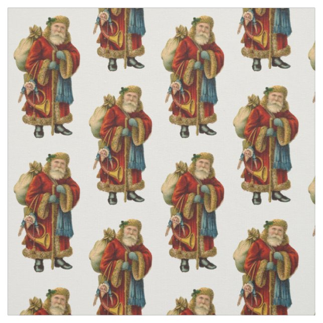 Weihnachten Alte Welt Weihnachtsmann Muster Stoff (Muster)