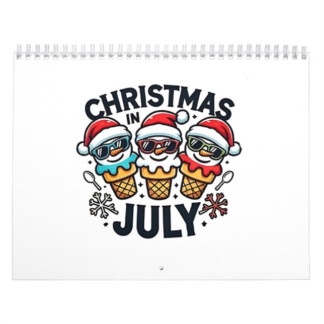 Weihnachten am 4. Juli Eiscreme USA Kalender (Titelbild)